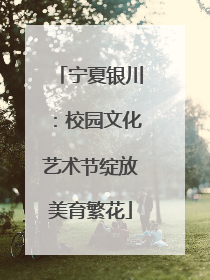 宁夏银川：校园文化艺术节绽放美育繁花