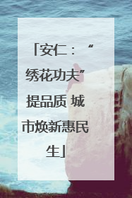 安仁：“绣花功夫”提品质 城市焕新惠民生