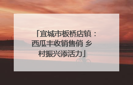 宜城市板桥店镇：西瓜丰收销售俏 乡村振兴添活力