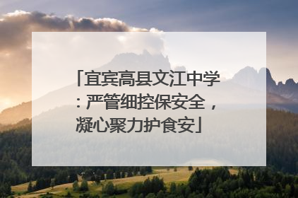 宜宾高县文江中学：严管细控保安全，凝心聚力护食安