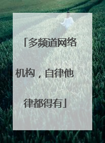 多频道网络机构，自律他律都得有