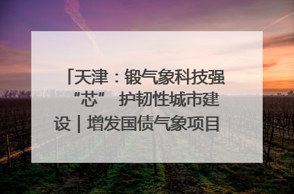 天津：锻气象科技强“芯” 护韧性城市建设｜增发国债气象项目落地见效系列报道