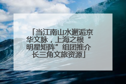 当江南山水邂逅京华文脉，上海之根“明星矩阵”组团推介长三角文旅资源