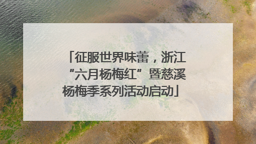 征服世界味蕾，浙江“六月杨梅红”暨慈溪杨梅季系列活动启动