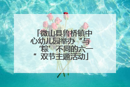 微山县鲁桥镇中心幼儿园举办“与‘粽’不同的六一”双节主题活动