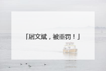 屠文斌，被重罚！