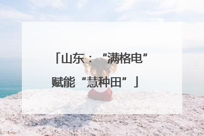 山东：“满格电”赋能“慧种田”