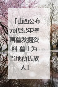 山西公布元代纪年壁画墓发掘资料 墓主为当地贾氏族人
