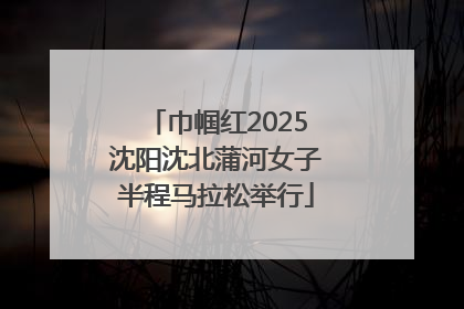 巾帼红2025沈阳沈北蒲河女子半程马拉松举行