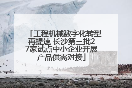 工程机械数字化转型再提速 长沙第三批27家试点中小企业开展产品供需对接