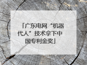 广东电网“机器代人”技术拿下中国专利金奖