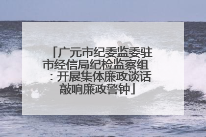 广元市纪委监委驻市经信局纪检监察组：开展集体廉政谈话 敲响廉政警钟