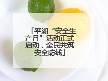 平湖“安全生产月”活动正式启动，全民共筑安全防线