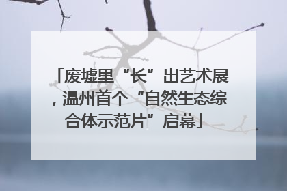 废墟里“长”出艺术展，温州首个“自然生态综合体示范片”启幕