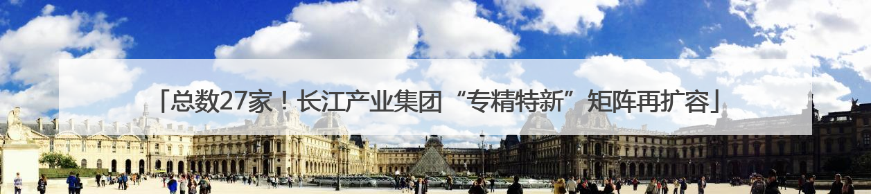 总数27家！长江产业集团“专精特新”矩阵再扩容