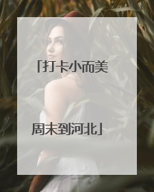 打卡小而美 周末到河北