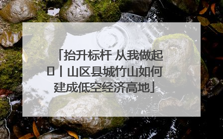 抬升标杆 从我做起⑭丨山区县城竹山如何建成低空经济高地