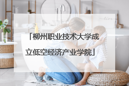 柳州职业技术大学成立低空经济产业学院