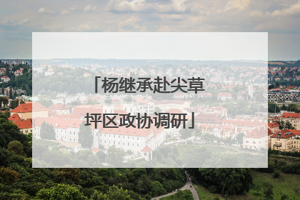 杨继承赴尖草坪区政协调研