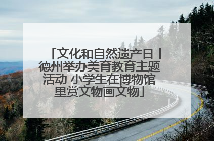 文化和自然遗产日丨德州举办美育教育主题活动 小学生在博物馆里赏文物画文物