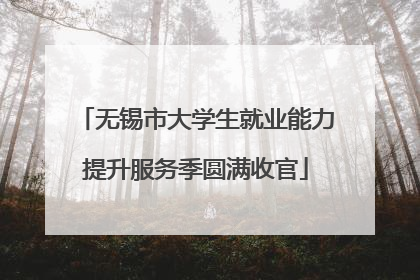 无锡市大学生就业能力提升服务季圆满收官