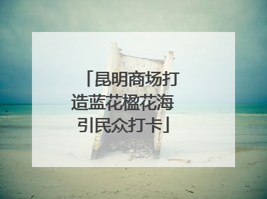昆明商场打造蓝花楹花海引民众打卡
