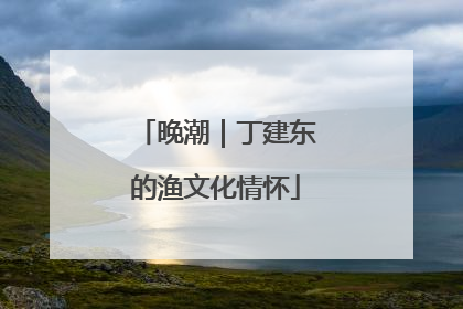 晚潮｜丁建东的渔文化情怀
