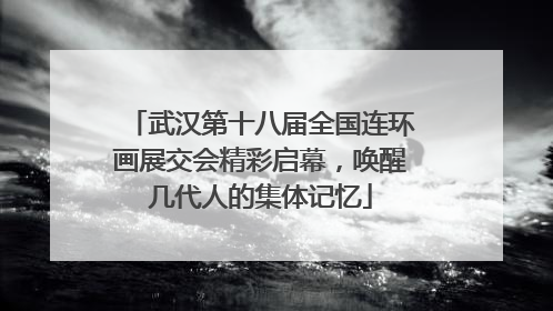 武汉第十八届全国连环画展交会精彩启幕，唤醒几代人的集体记忆