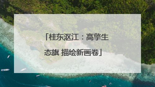 桂东沤江：高擎生态旗 描绘新画卷