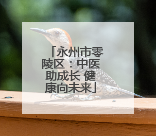 永州市零陵区：中医助成长 健康向未来