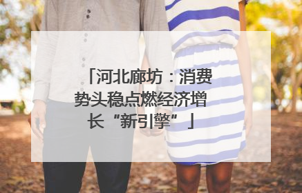 河北廊坊：消费势头稳点燃经济增长“新引擎”
