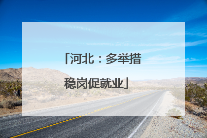 河北：多举措稳岗促就业