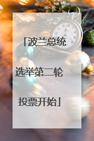 波兰总统选举第二轮投票开始