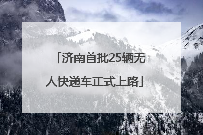 济南首批25辆无人快递车正式上路
