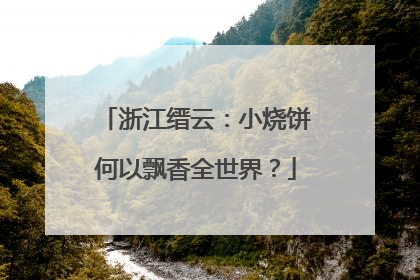 浙江缙云：小烧饼何以飘香全世界？