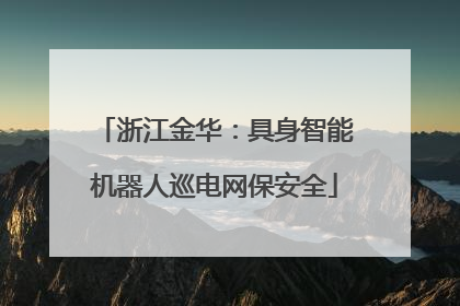 浙江金华：具身智能机器人巡电网保安全