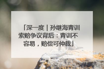 深一度｜孙继海青训索赔争议背后：青训不容易，赔偿可仲裁