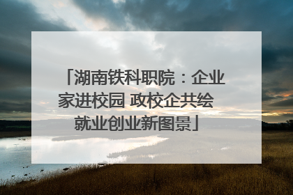 湖南铁科职院：企业家进校园 政校企共绘就业创业新图景