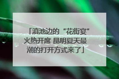 滇池边的“花街宴”火热开席 昆明夏天最潮的打开方式来了