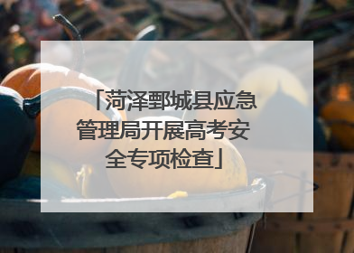 菏泽鄄城县应急管理局开展高考安全专项检查