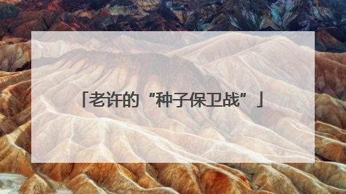 老许的“种子保卫战”