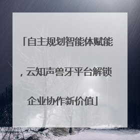 自主规划智能体赋能，云知声兽牙平台解锁企业协作新价值