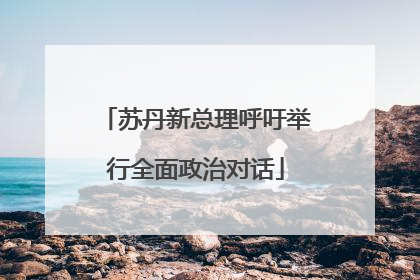 苏丹新总理呼吁举行全面政治对话
