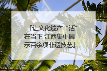 让文化遗产“活”在当下 江西集中展示百余项非遗技艺