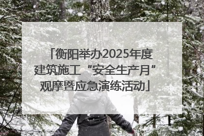 衡阳举办2025年度建筑施工“安全生产月”观摩暨应急演练活动