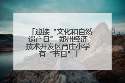迎接“文化和自然遗产日” 郑州经济技术开发区肖庄小学有“节目”