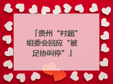 贵州“村超”组委会回应“被足协叫停”