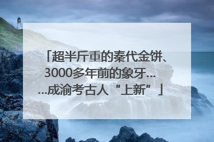 超半斤重的秦代金饼、3000多年前的象牙……成渝考古人“上新”