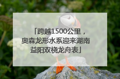 跨越1500公里，奥森龙形水系迎来湖南益阳双桡龙舟表
