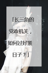 长三角的党政机关，如何过好紧日子？